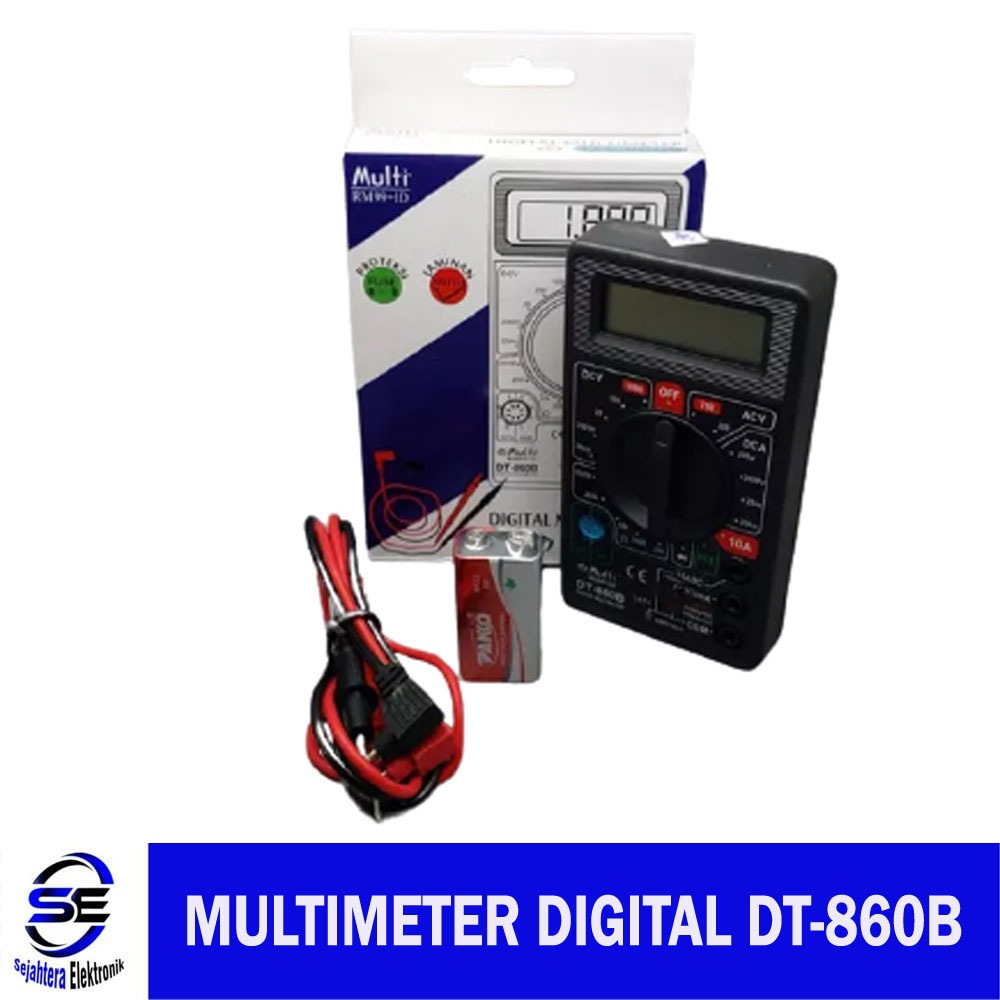 DT-860B DIGITAL MULTIMETER GRATIS BATERAI - MULTI DT860B - MULTITESTER Digital DT-860B