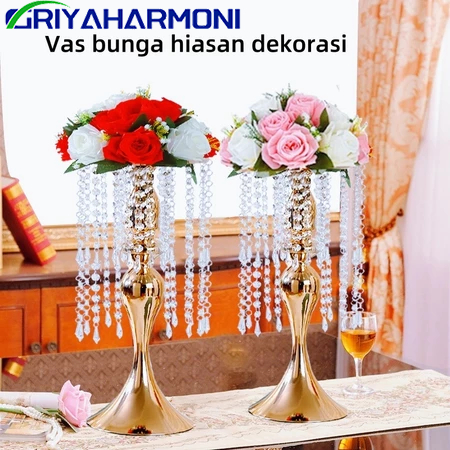【COD】Vas bunga hiasan dekorasi ruang tamu mewah pajangan lemari kaca luxurious wedding vase decorati