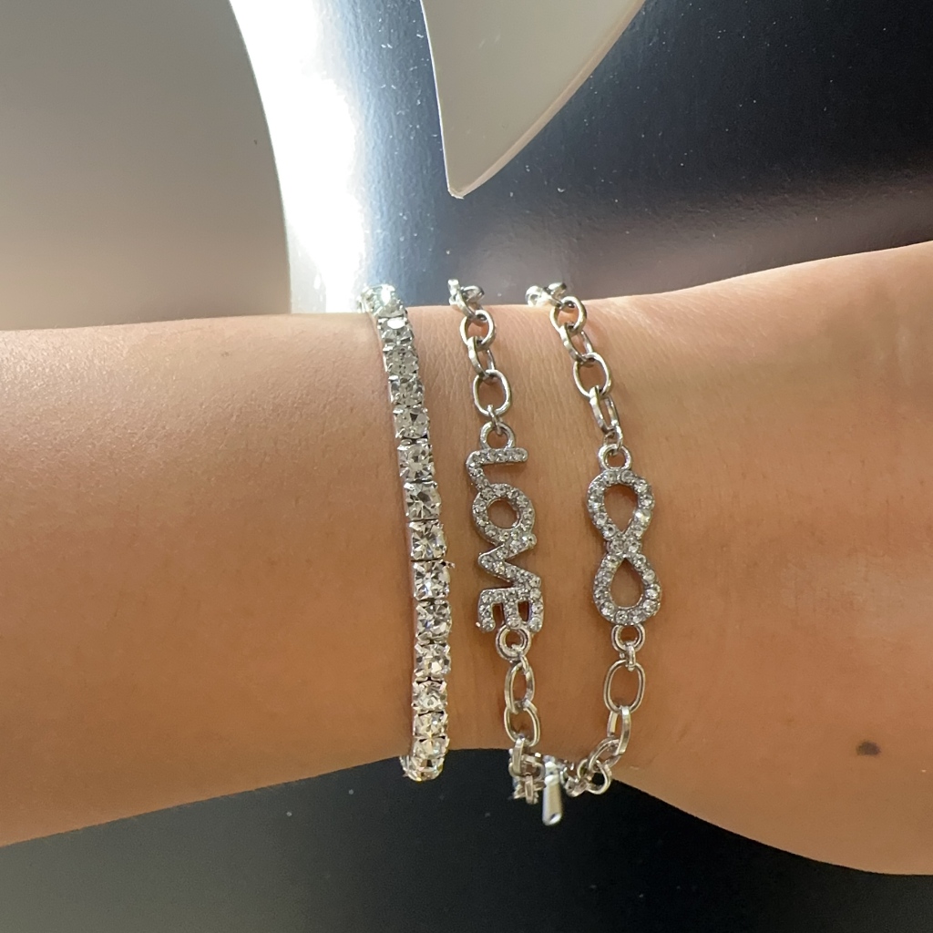 Gelang Berlian Gelang Titanium Gelang Wanita Anti Karat Anti Luntur