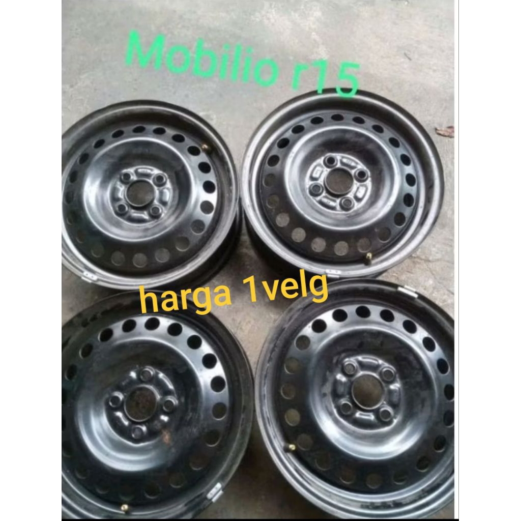 velg kaleng  mobilio R15 pcd 4- 100