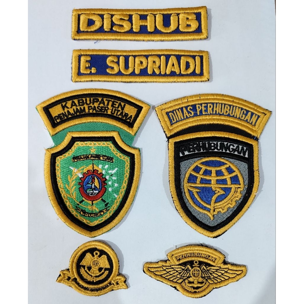 Atribut Dishub Bordir Timbul