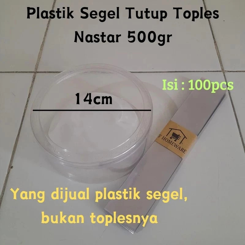 

Plastik Segel Tutup Toples Nastar 500gr isi 100pcs Plastik Shrink diameter 14 cm