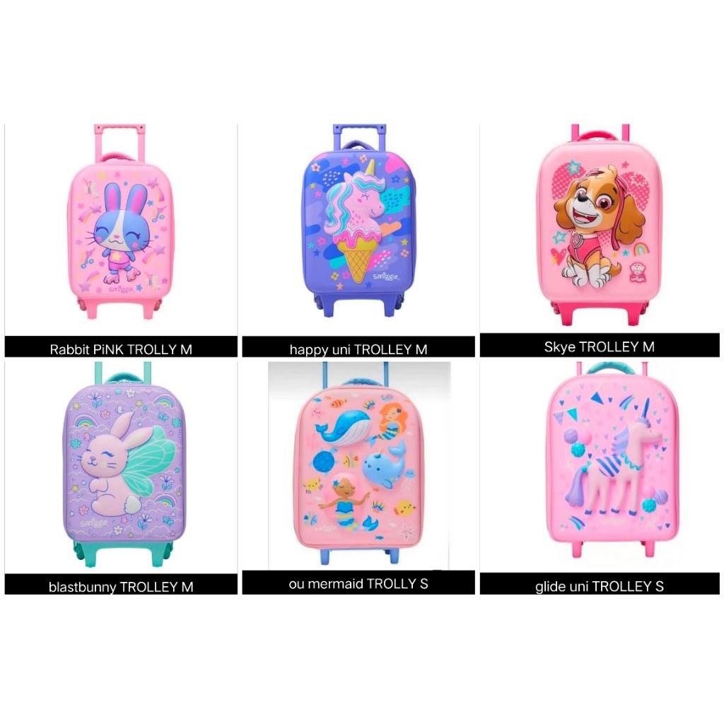 Tas  Trolley Anak TK Besar M & TK Kecil S/ Tas Koper Anak/ Tas Dorong/ Bag/ School Backpack