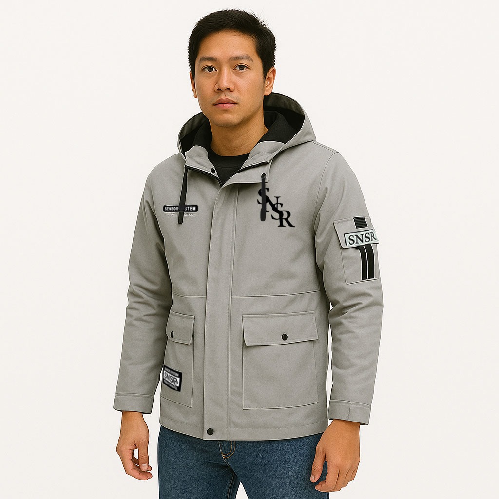 SNSR - Jaket Parka Steal V.2 Bordir -  Jaket Parka Pria - Jaket Parka Kanvas - Jaket Parka SNSR