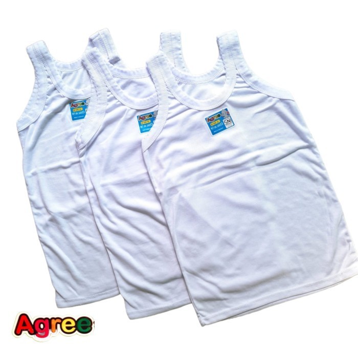 ( 3pc ) Singlet Agree SF 039 | Singlet Anak Agree | Kaos Dalam Agree | Kaos Singlet | Kaos Agree Kid
