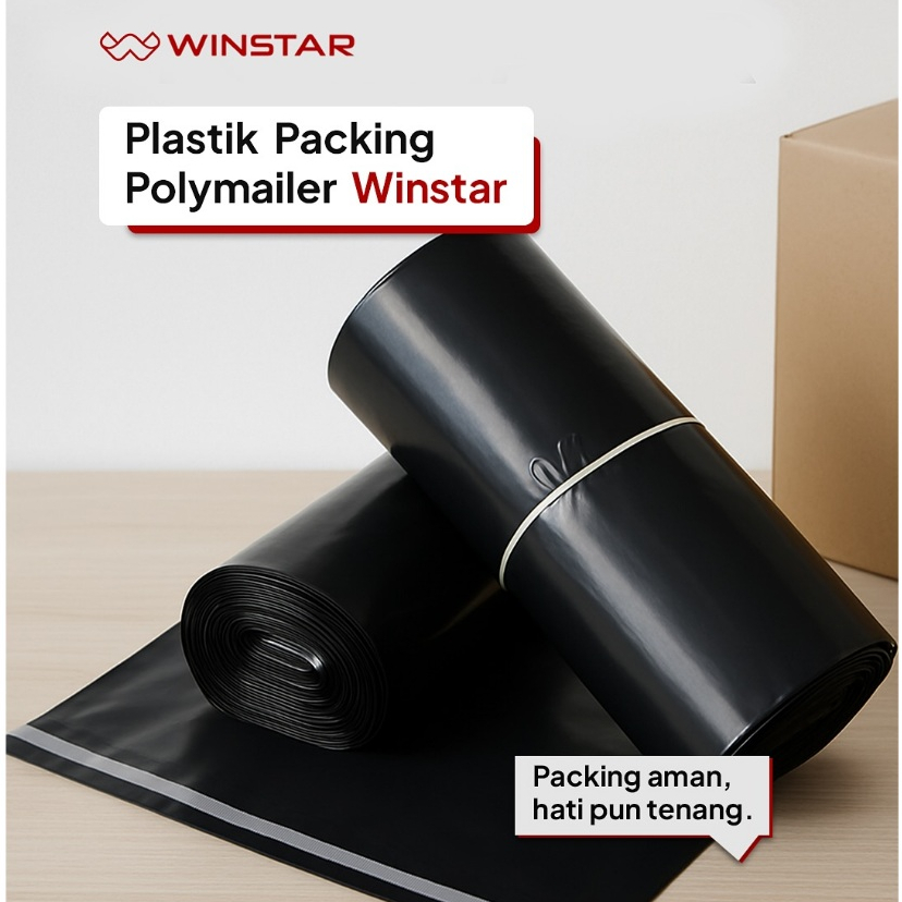 

POLYMAILER PLASTIK PACKING POLYMAILER HITAM ISI 100 PCS 25x35