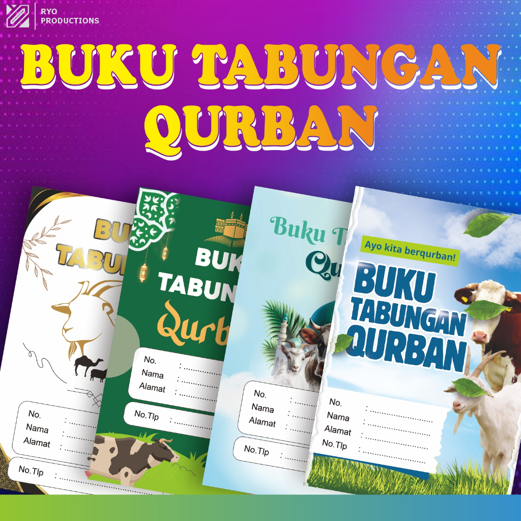 

TERMURAH Buku Tabungan QURBAN | Elegant | Mewah | Keren | IDUL ADHA | Komunitas | Organisasi