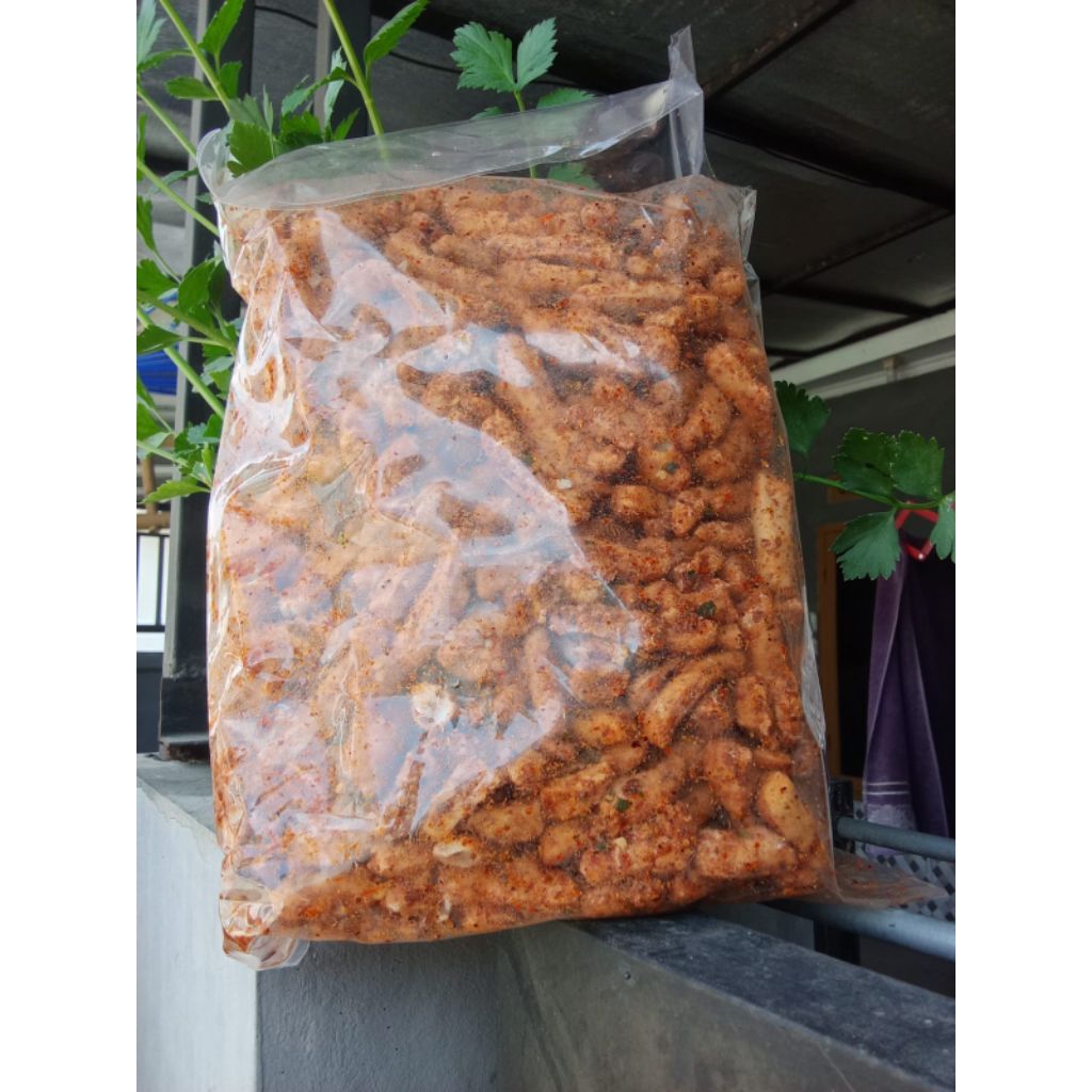 

Basreng pedas bumbu melimpah extra daun jeruk kemasan 1kg