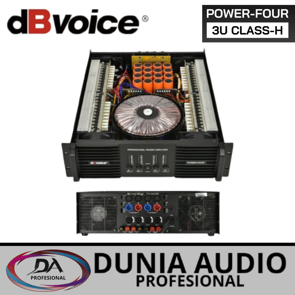 POWER AMPLIFIER dB voice POWER FOUR CLASS H 4 CHANNEL