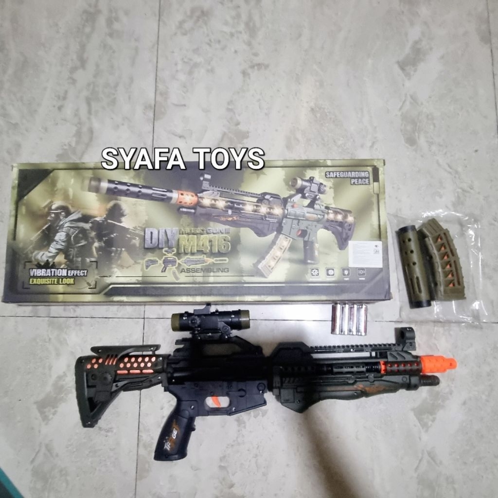 Mainan Anak Anak Tembak Tembakan DIY m416