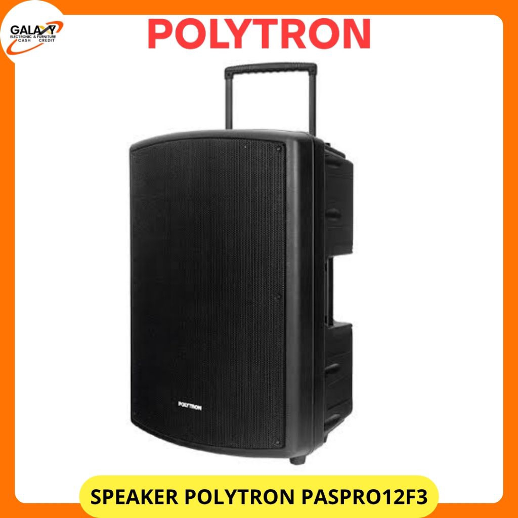 POLYTRON Speaker Polytron Portable PASPRO 12F3 Speaker aktif troli/koper polytron