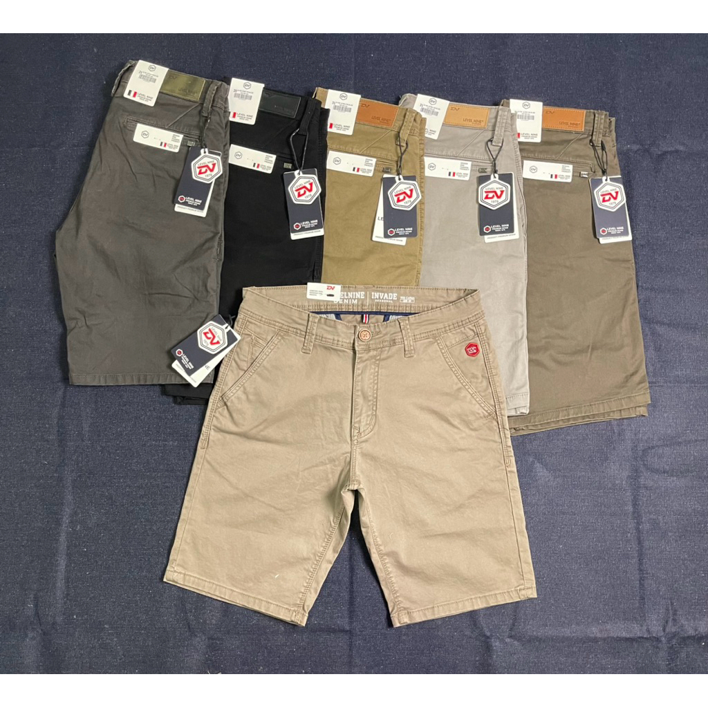 celana pendek katun level Nine celana premium DV level Nine celana level ni e