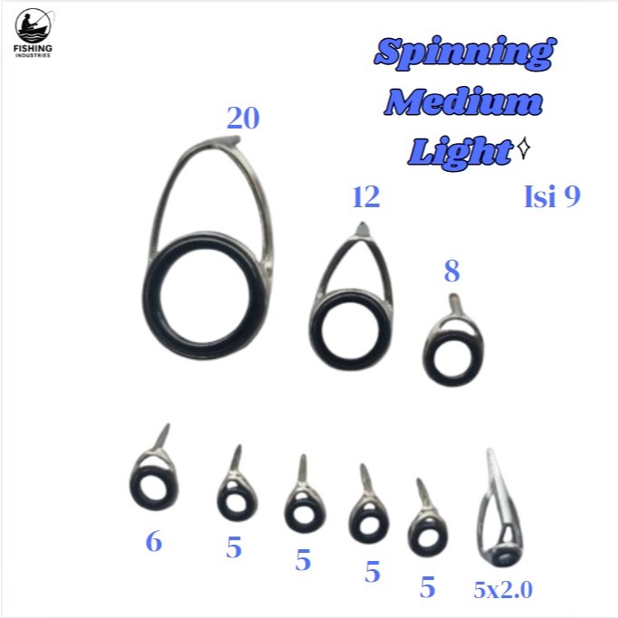 Ring Joran Spinning Medium Light Natural Isi 9