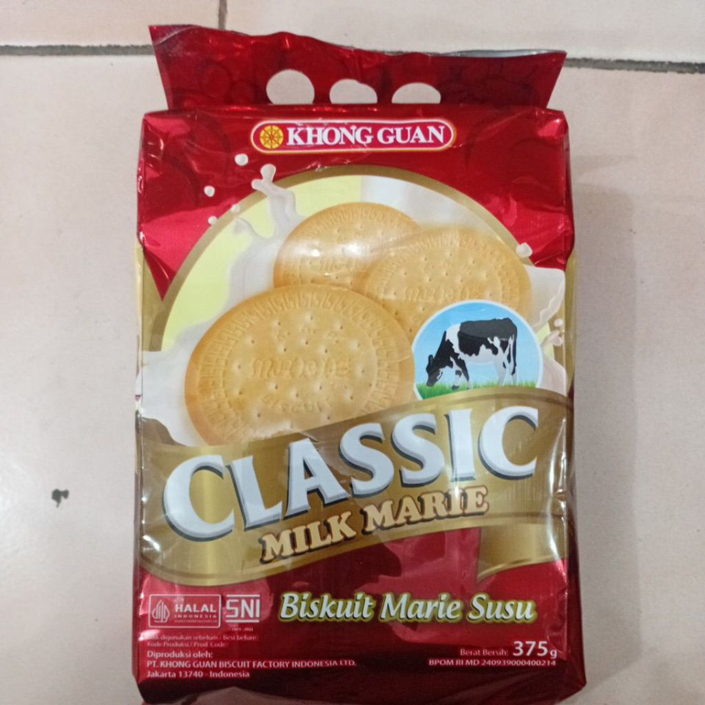 

Khong Guan Classic Milk Marie 375gr 1 Bungkus