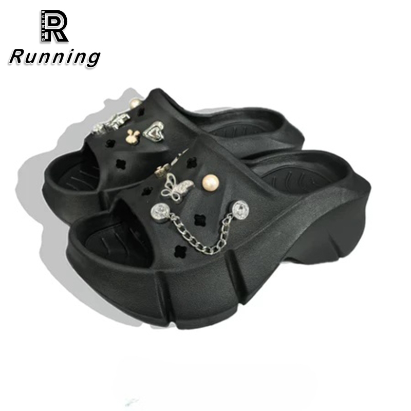 [Running] Sandal Wedges Wanita EVA Healthy Shoes Sendal Platform Jelly Wanita Crocs Sepatu Sandal Je