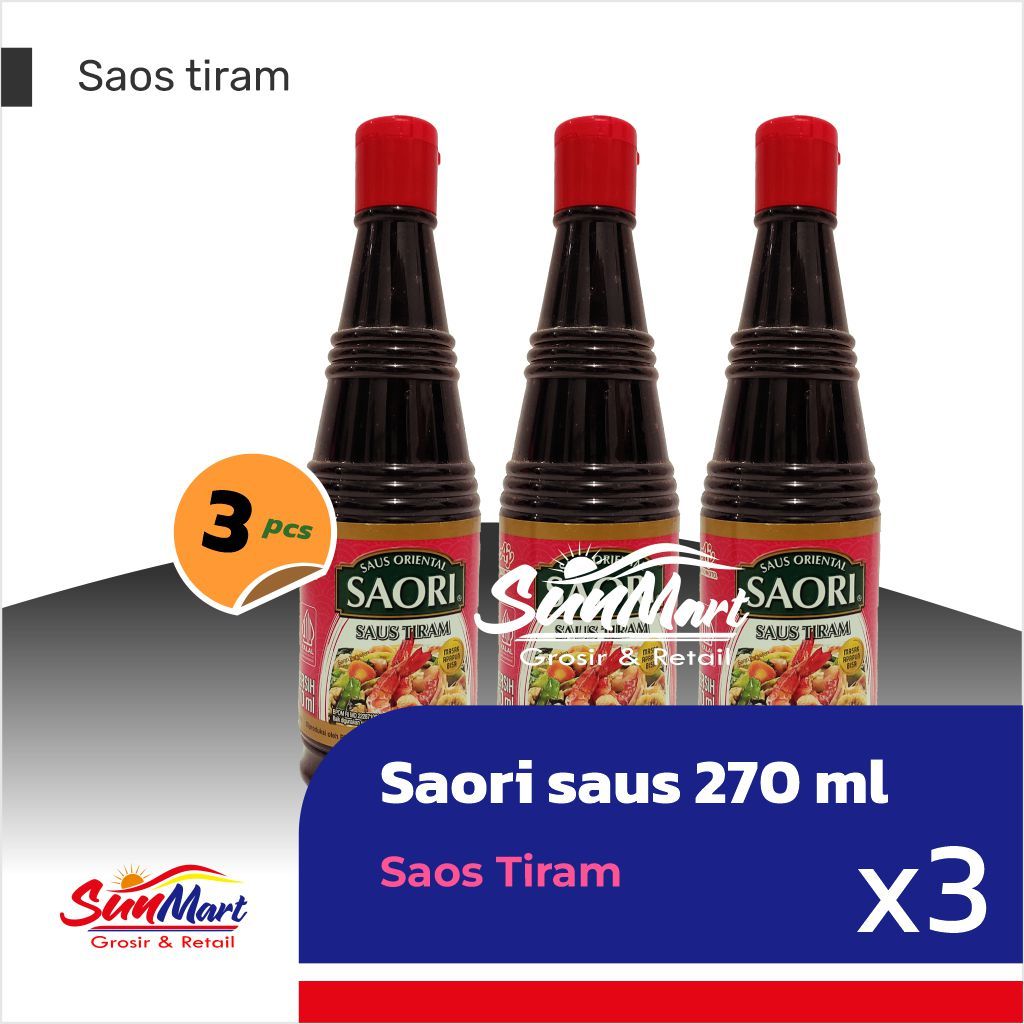 

SAORI Saus Tiram 270ml ( 3 PCS )