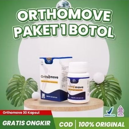 Orthomove 1 Botol 30 Capsul Original Obat Herbal Saraf Kejepit