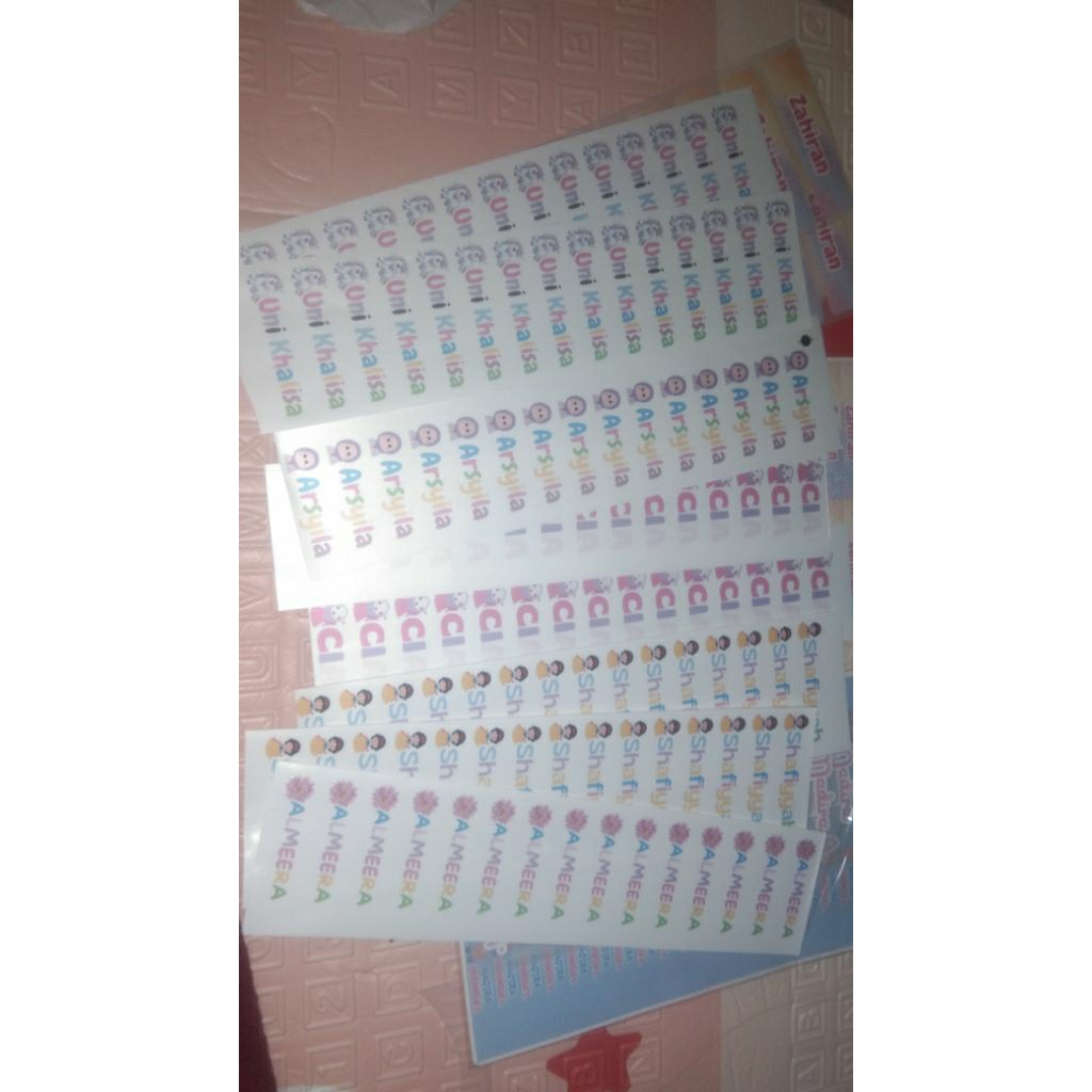 

STIKER ANTI AIR UNTUK ALAT MAKAN, TUMBLER/ STIKER ALAT SEKOLAH