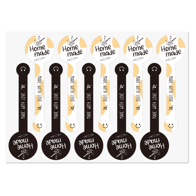 

MDLBake 100pcs STIKER STICKER THANK YOU 10cm HOME MADE stiker thank you stiker handmade stiker segel box stiker label box