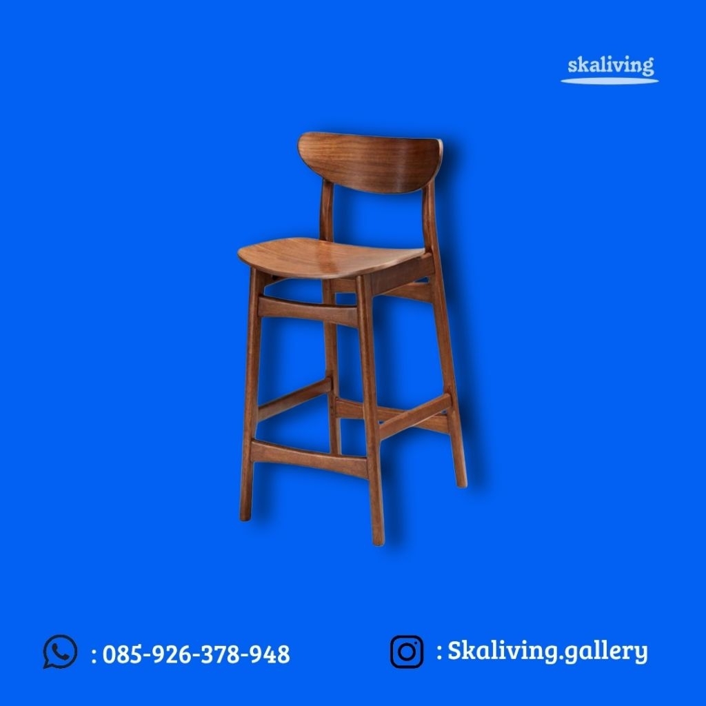 Kursi bar cafe ropan kayu jati minimalis kursi bar ropan tinggi minimalis kayu jati kursi cafe ropan