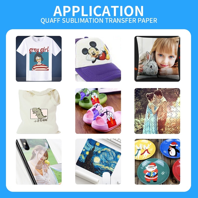 

Ay00! Quaff Kertas Sablon Sublimation Paper Kertas Transfer Paper 100gsm Quick-Dry Green Back A4 A3