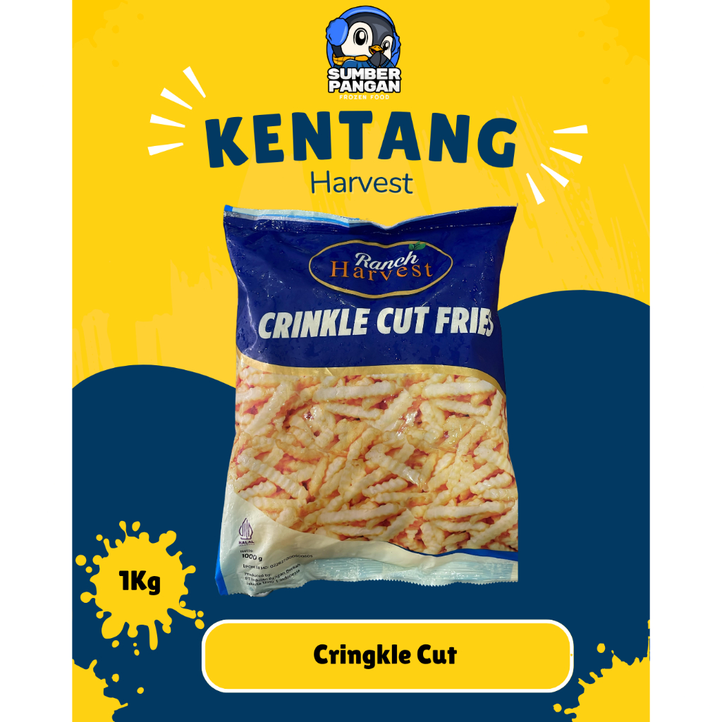 

Harvest Kentang shoestring & cringkle cut 1kg