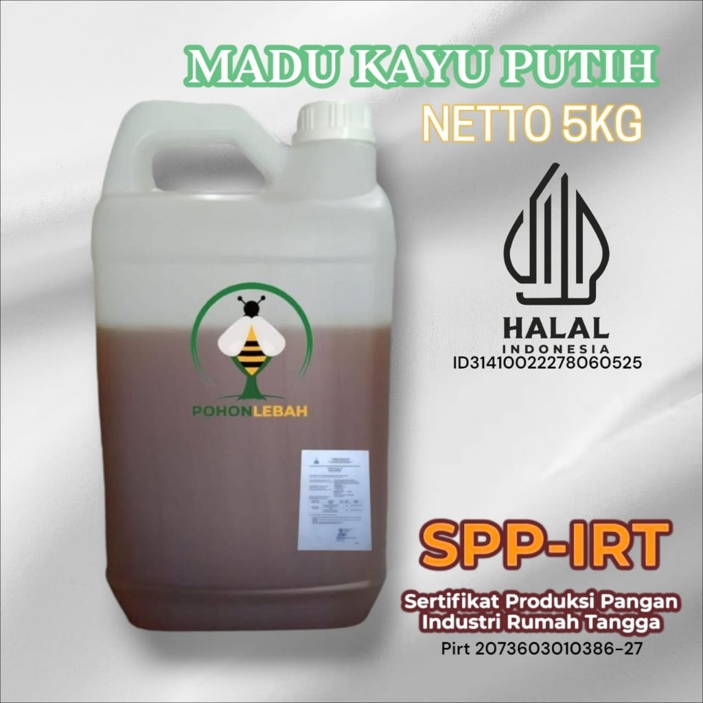 

madu asli nektar bunga kayu putih 5kg