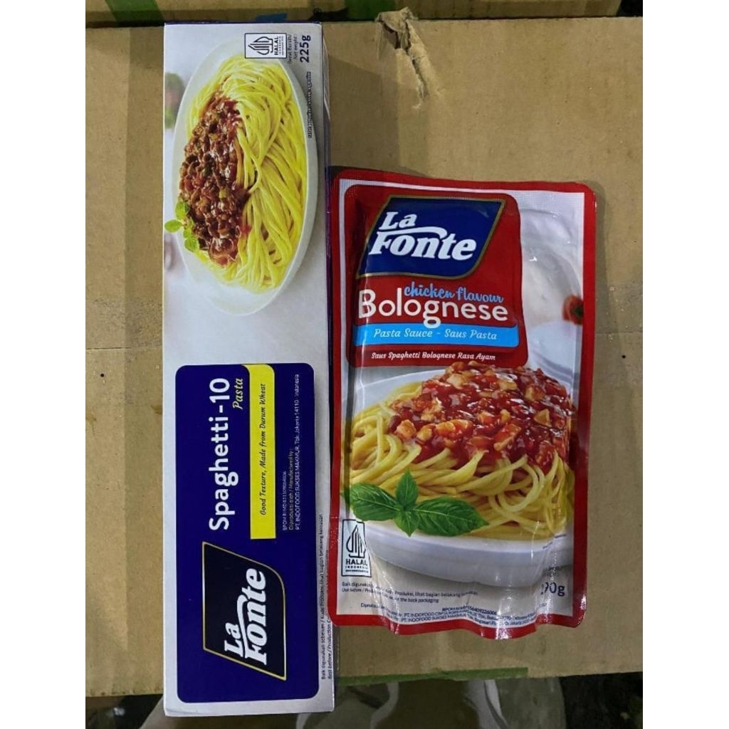

Paket La Fonte Spagetti 225gr + Bumbu Bolognese Chicken Flavor 290gr