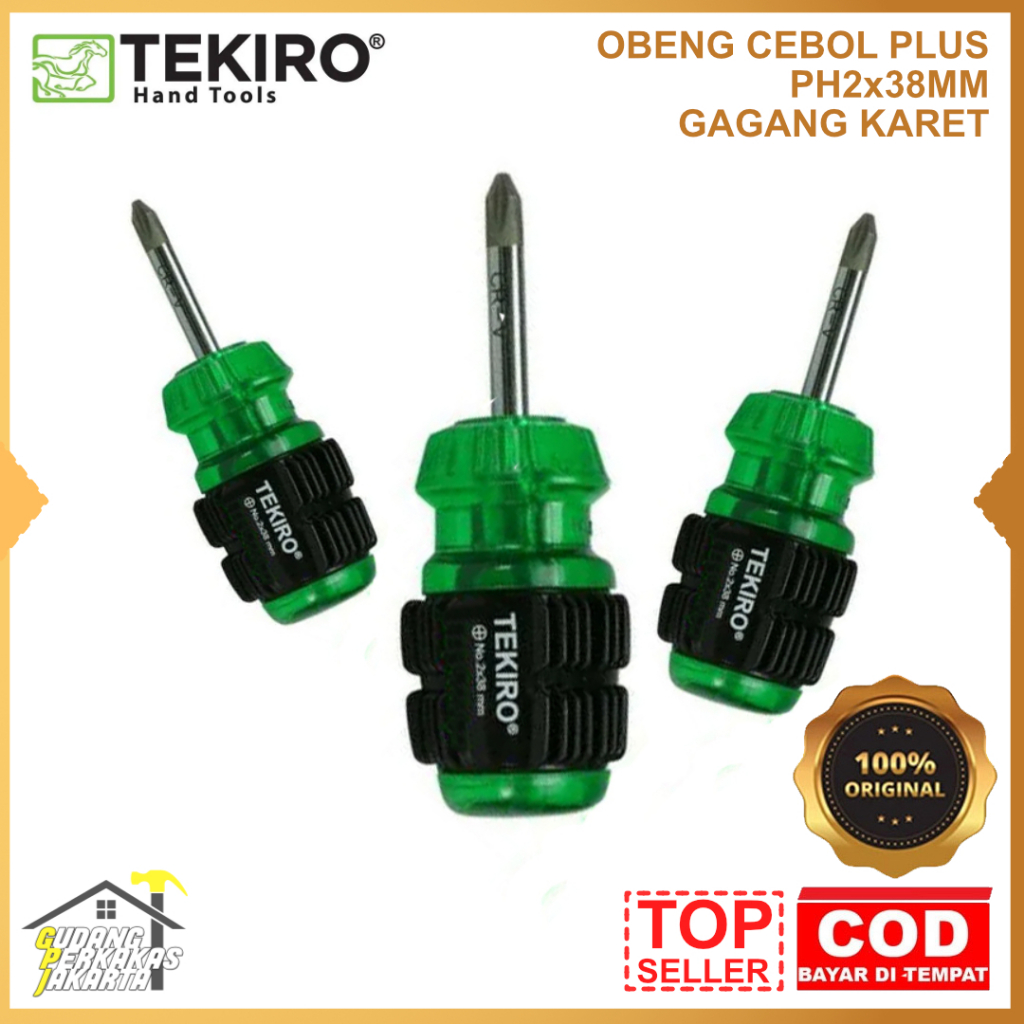TEKIRO OBENG KECIL CEBOL PLUS (+) 38MM ORIGINAL