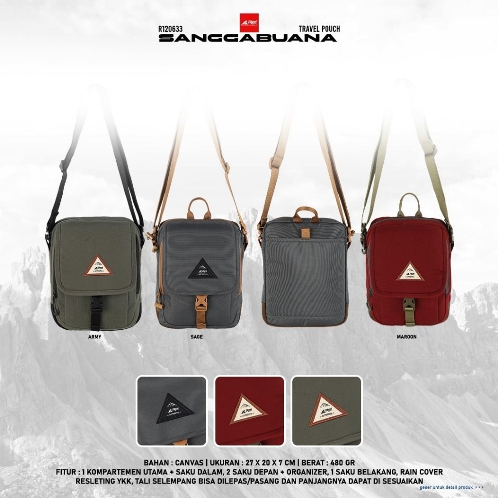 Tas Selempang REI / Travel Pouch Sanggabuana Arei Outdoorgear