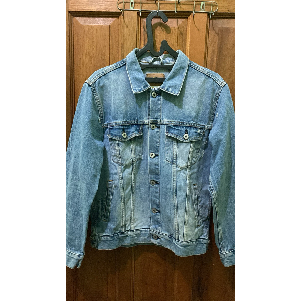 Jaket Denim Aye X Smiley “SALOMON SMI TYPE 3 DISTRESSED” by Aye Denim / Aye & Co