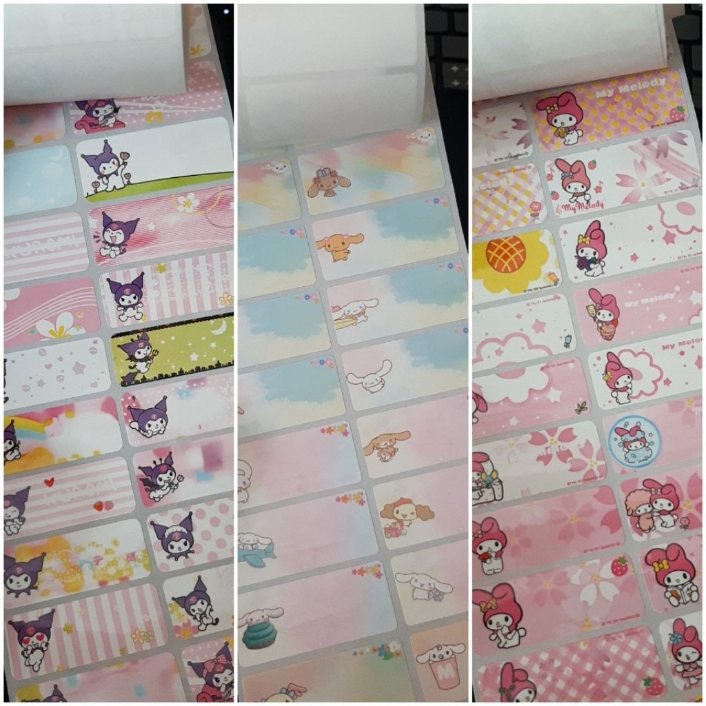 

STIKER NAMA WATERPROOF SIZE L/STIKER NAMA MOTIF SANRI0/STIKER NAMA KARAKTER/STIKER NAMA TERBARU