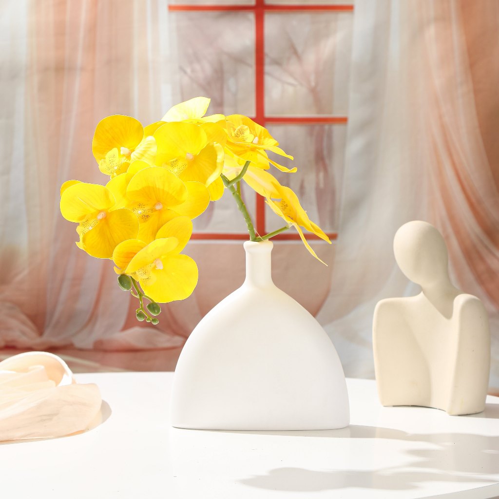 Ensemble Bunga Anggrek Bunga Hias Plastik Bunga Hias Plastik bunga hiasan ruang tamu