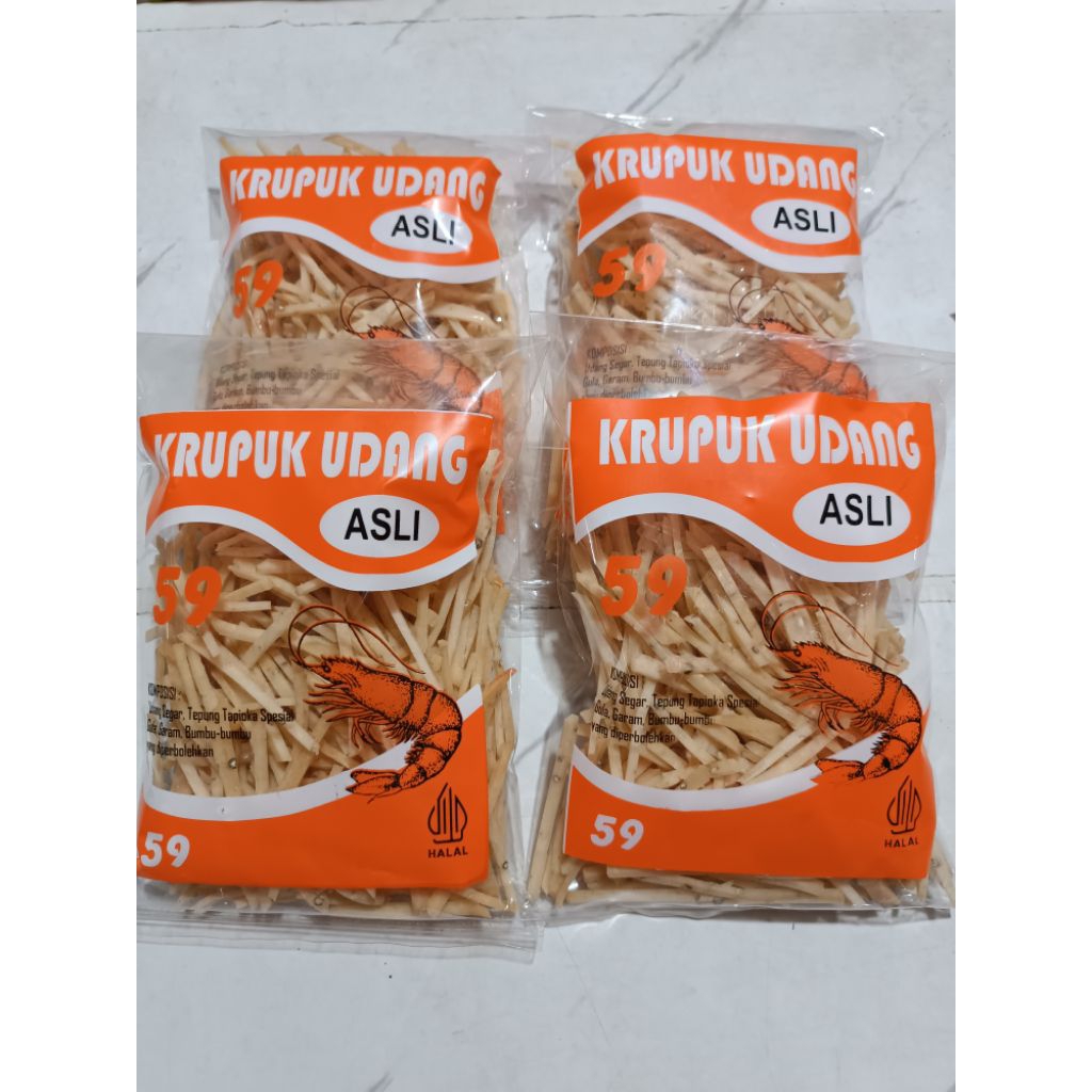 

ASLI Kerupuk Udang 59 (kemasan 300gram)