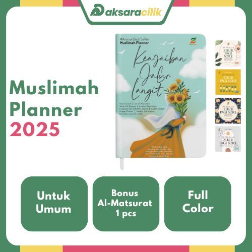 

Ziyadbooks Official Buku Jalur Langit Daily Muslimah Planner 2024 2025 Journal Book Jurnal Aesthetic