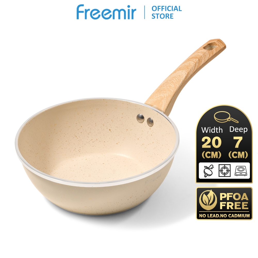 freemir Wajan Panci Anti Lengket 20cm - Beige