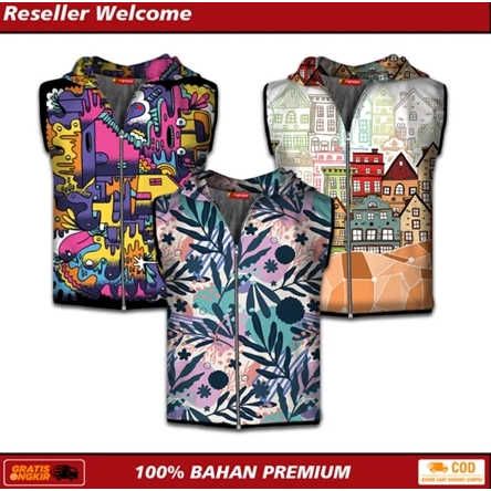 Rompi Jersey Printing Unisex Vest Olahraga Sepeda dan Running Anti Bakteri [ Bisa Custom ]