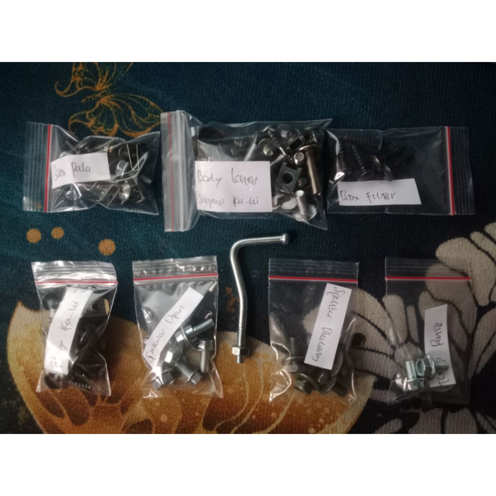 baut full set suzuki rc 100 lengkap