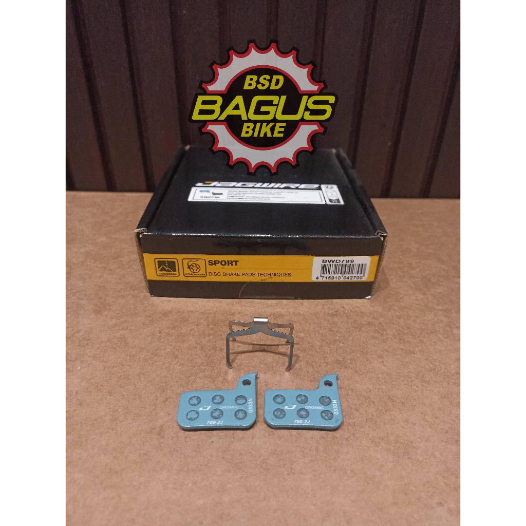 Jagwire Brakepad UH BWD799 Sport Organic Disc Brake Pads Bulk Box - w/ SRM Red eTap AXS HRD, Red eTa