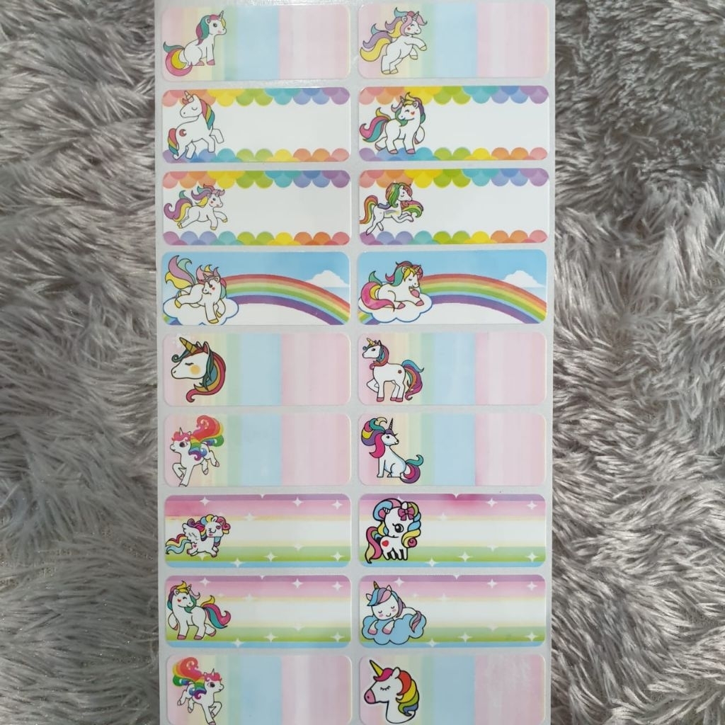 

STIKER NAMA WATERPROOF SIZE L/STIKER NAMA MOTIF UNICORN/STIKER NAMA KARAKTER/STIKER NAMA TERBARU