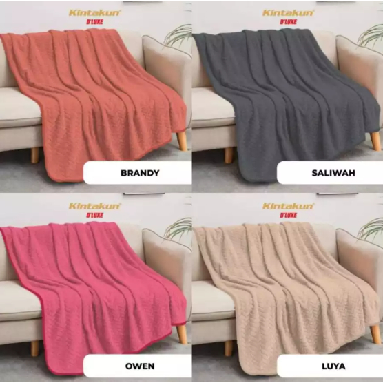 Kintakun D'LUXE Selimut Luxury Dewasa Jacquard Lembut Polos