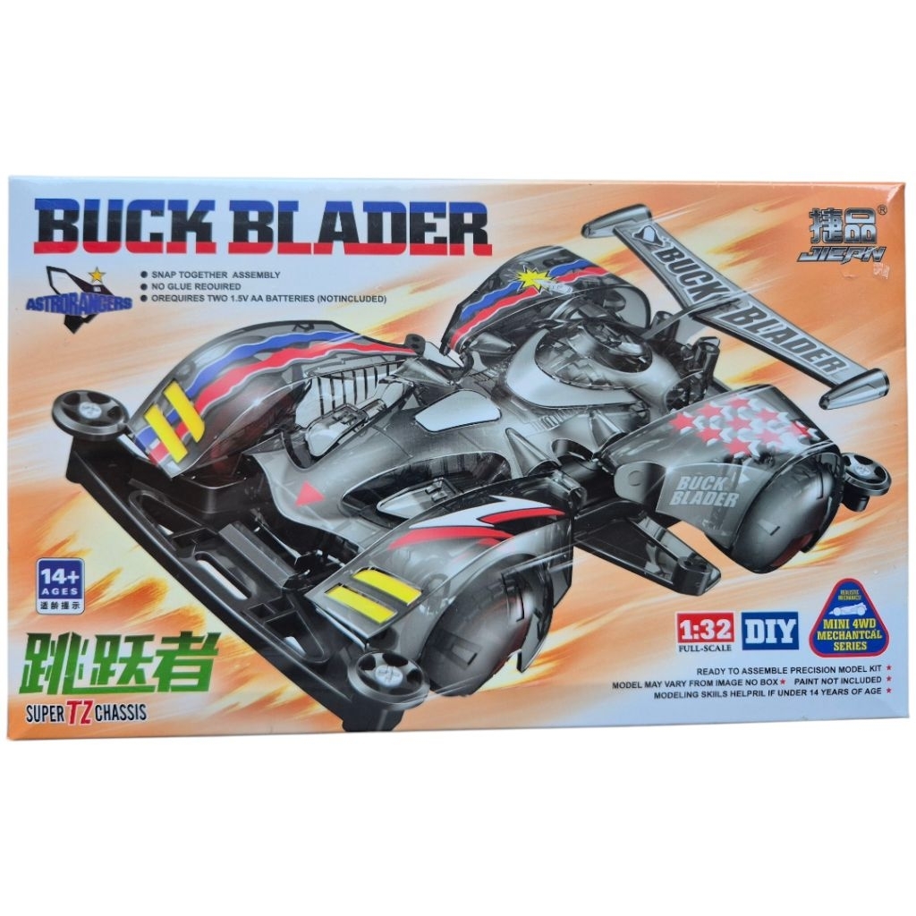 Rep tamiya mini 4wd buck blader super TZ Chassis merek JIEPIN