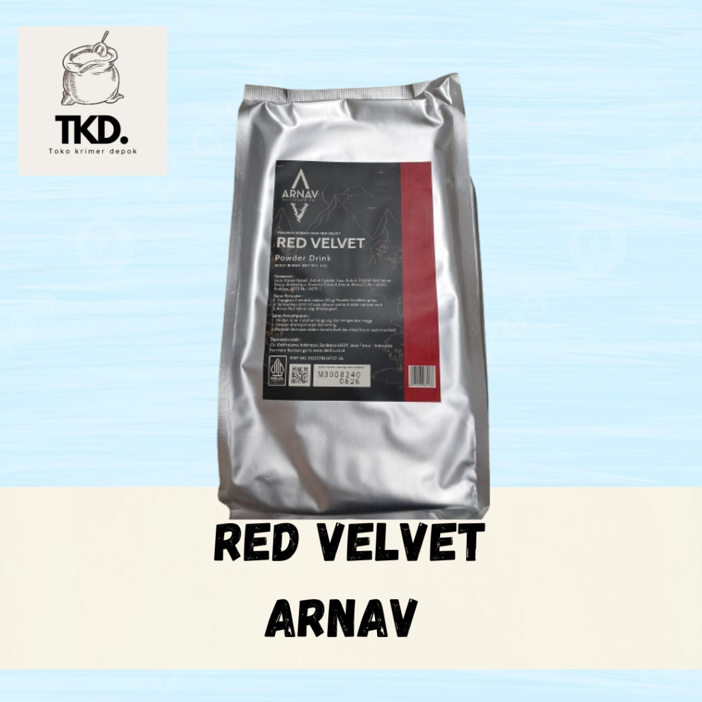 

Bubuk Minuman Red Velvet - Powder ARNAV DELIFRU Original 1kg