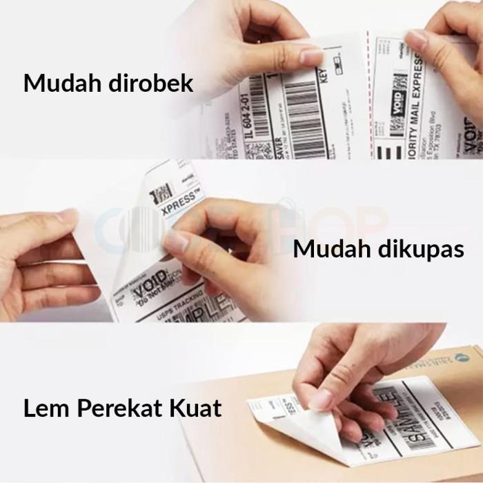 

Codeshop Label Yupo 75x75 mm 1 Line Stiker Printer Barcode Core 1 Inch Isi 500 Pcs Anti Sobek Tahan Air