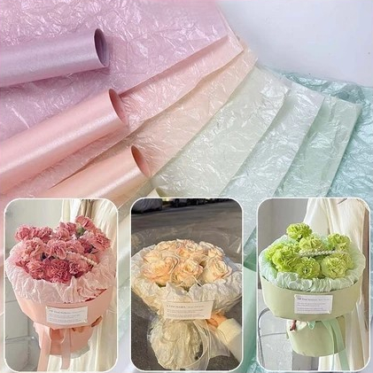 

[20 lembar] Kertas Bunga Pearl Wrapping Bucket / Flower Wrapping Pearl Paper Sydney Kertas Bunga