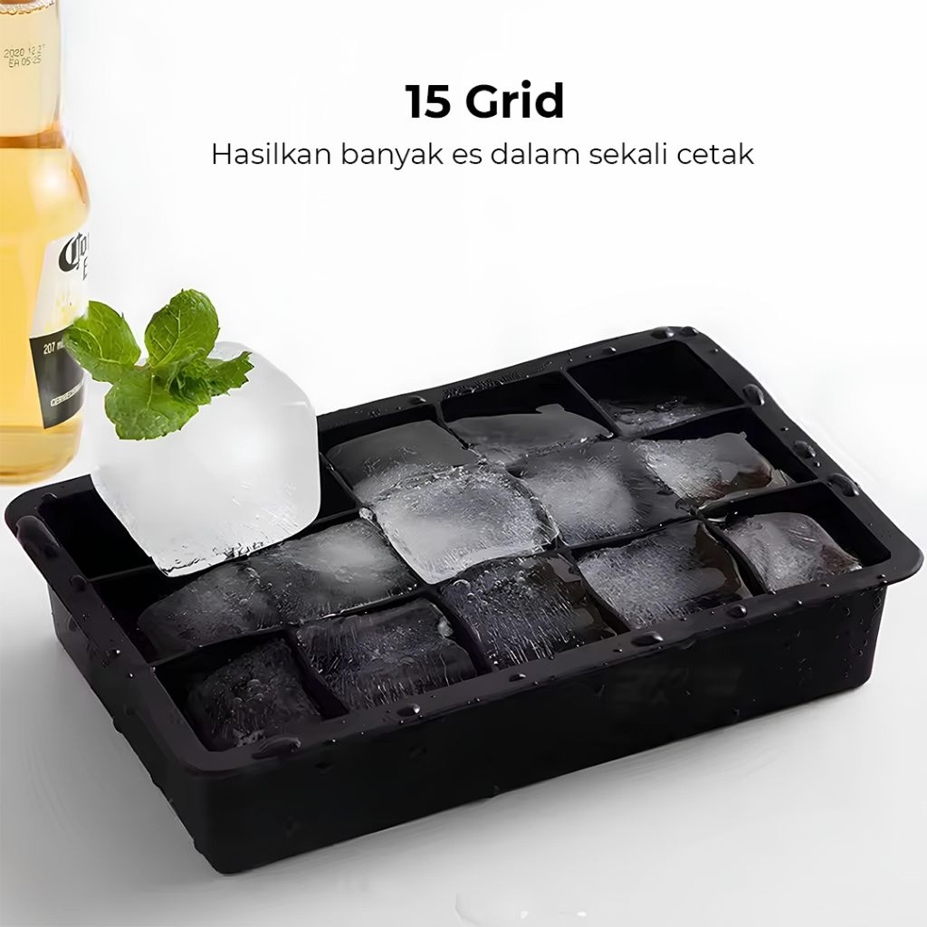 SSGP Cetakan Es Batu Silikon 15 grid / Cetakan Jelly Cetakan Agar Agar