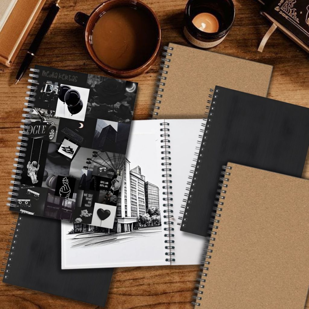 

Buku Sketsa Sketchbook A5 Polos Craft Vintage Sektch book murah sketchbook Brown, hvs, book paper