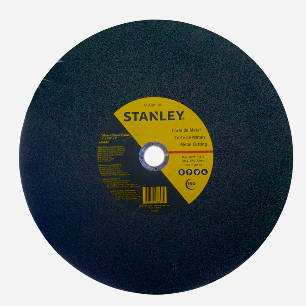 Batu gerinda potong 14 inch Stanley baru..Metal cutting wheel 180x2.8x25.4 mm