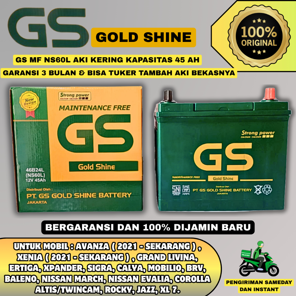 AKI MOBIL ERTIGA , BRIO , AGYA , CAYLA , AVANZA ( 2021 - SEKARANG ) , HONDA CITY , XPANTER ULTIMATE 