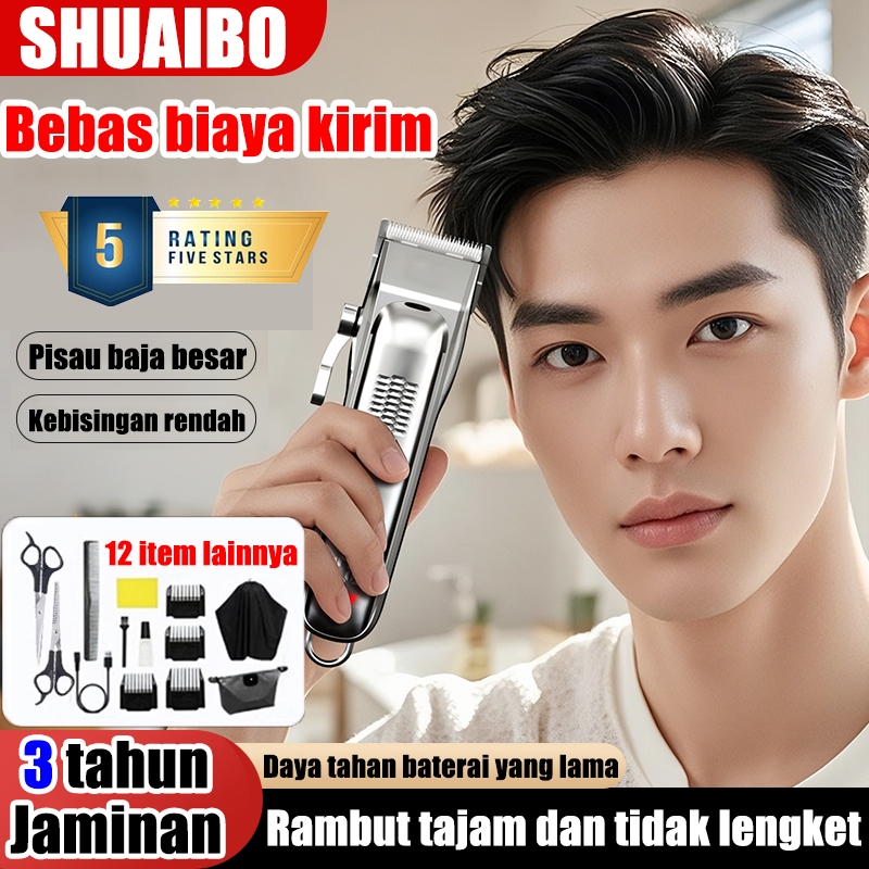 【Garansi 30 tahun】mesin potong rambut Aman dan tajam Sepenuhnya bisa dicuci mesin potong rambut alat